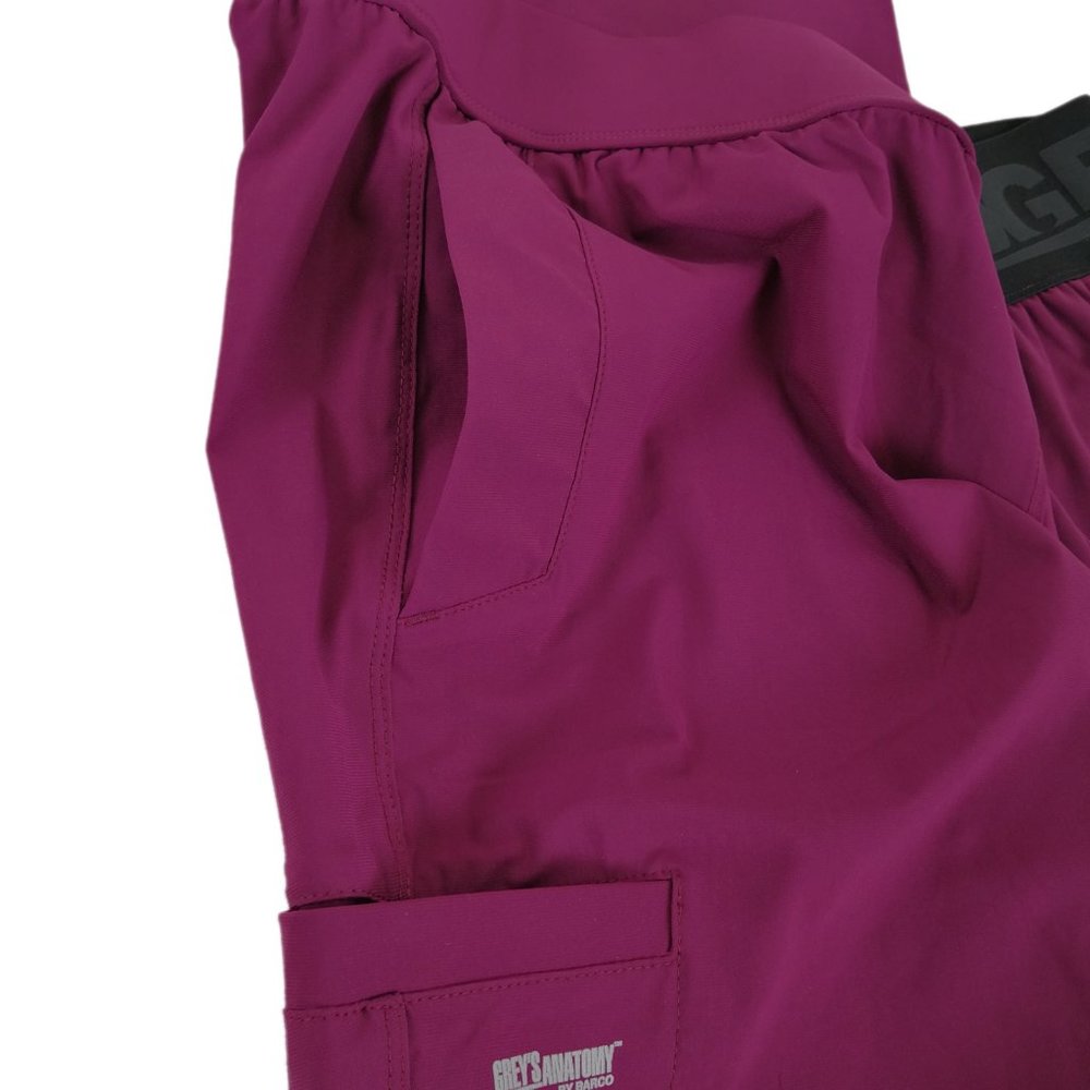 Grey's Anatomy Scrub Pants GEP004-65 Wine - Picture 5 of 13